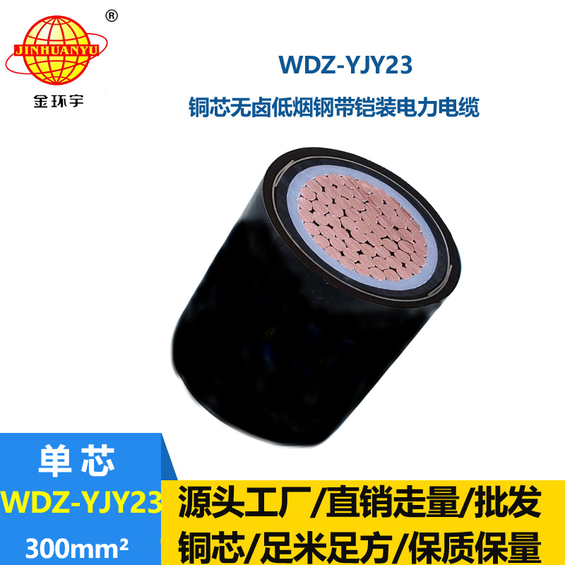 金環(huán)宇 WDZ-YJY23-300平方低煙無鹵銅芯電力電纜 鎧裝電纜