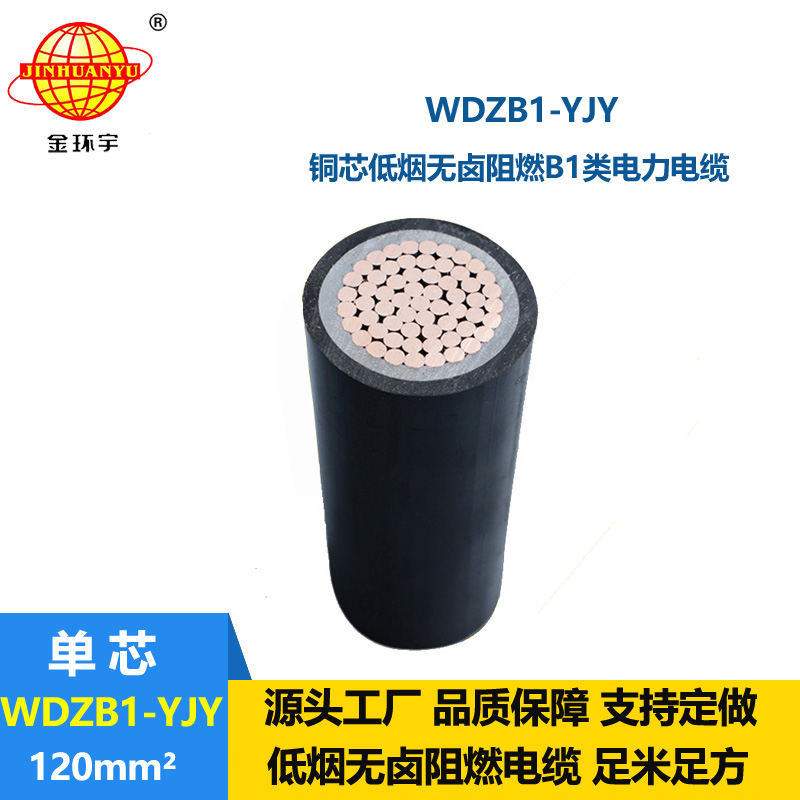 金環(huán)宇電線電纜 銅芯低煙無鹵電纜WDZB1-YJY 120平方 B1類阻燃交聯(lián)